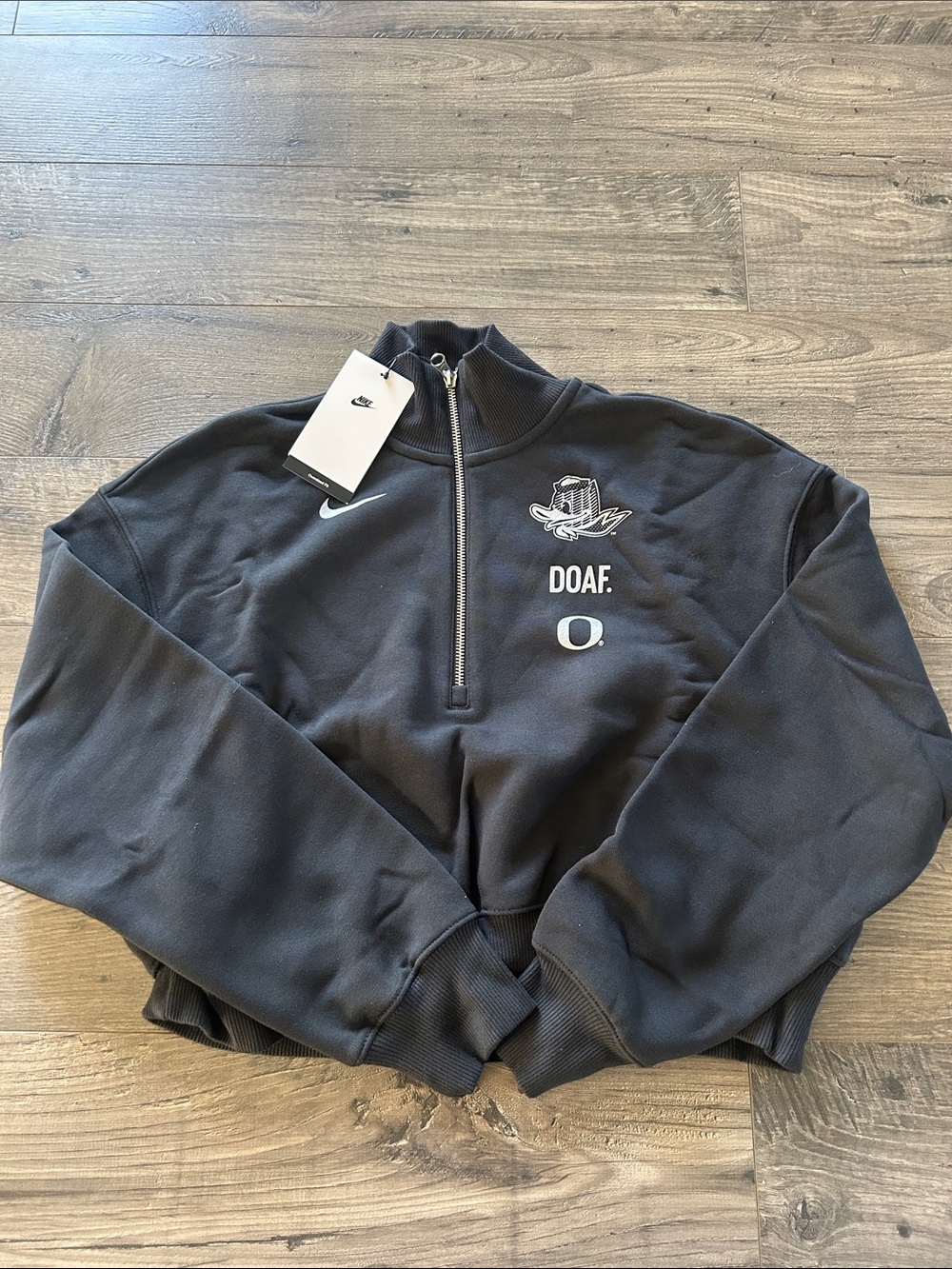 Nike Oregon What The Duck Oversized Cropped Jacket Women’s Small NEW